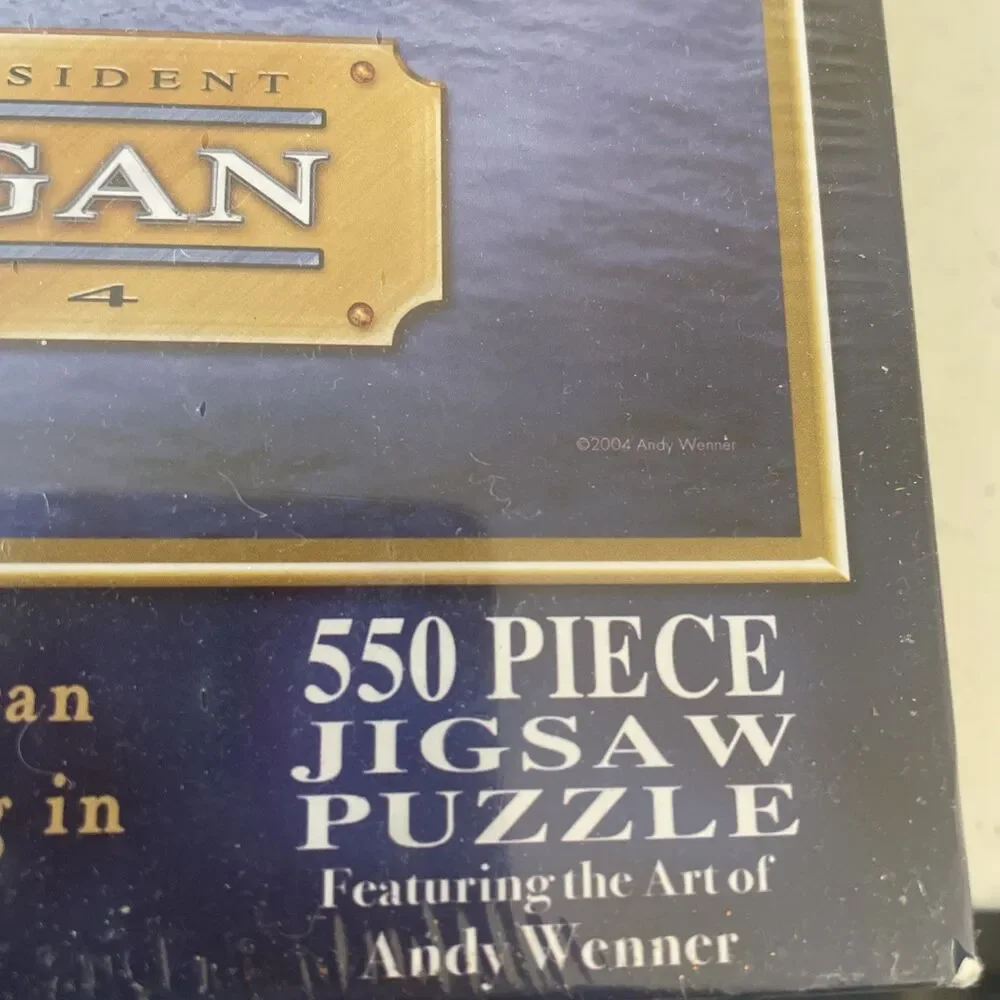 NIP USS Ronald Reagan aircraft carrier puzzle 550 piece NEW IN WRAPPING